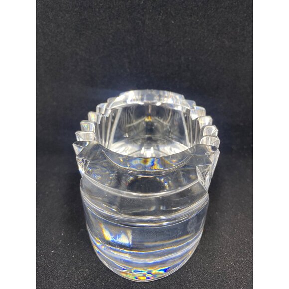 Vintage Mikasa Votive Candle Holder Lead Crystal Cut Clear Glass Heavy - Picture 3 of 12